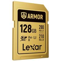 Lexar Pro Gold Armor 128GB SDXC UHS-II V60 - R280/W210 MB/s - IP68 - thumbnail
