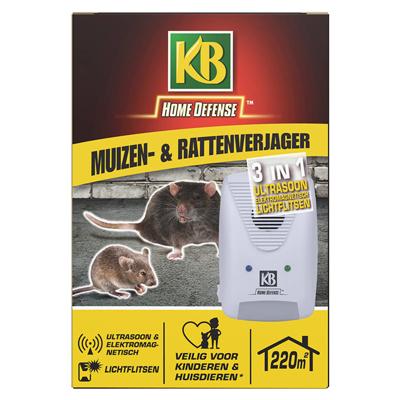 Home defense muizen- en rattenverjager 3-in-1 220 m²