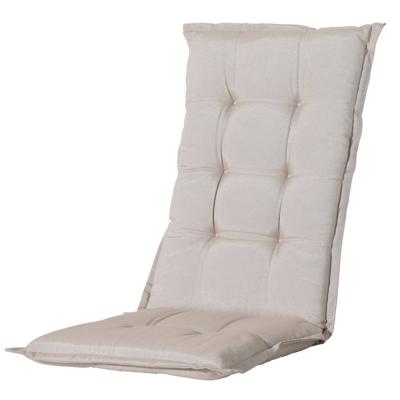 Madison stoelkussen met hoge rug panama 123x50 cm lichtbeige