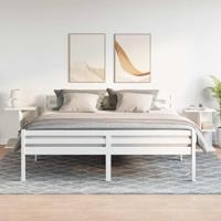 Nachtkastjes 2 st 46,5x29x61 cm bewerkt hout wit - thumbnail