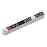BACHMANN IT PDU ALU 1U 6x C19 stekker 3x16A CEE rood - thumbnail