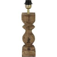 Light & Living Tafellamp 'Cumani' Mangohout, 36cm (excl. kap) - thumbnail