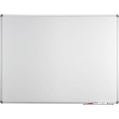 Maul Whiteboard MAULstandard, Emaille (b x h) 120 cm x 90 cm Wit Emaille coating Incl. opbergbakje, Horizontaal- of verticaalformaat