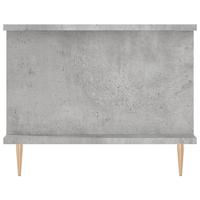 Salontafel 90x50x40 cm bewerkt hout betongrijs - thumbnail