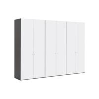 Goossens Kledingkast Easy Storage Ddk, Kledingkast 304 cm breed, 220 cm hoog, 6x glas draaideur - thumbnail