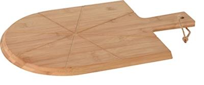Excellent Houseware 3-delige pizzasnijset 43x30 cm bamboe