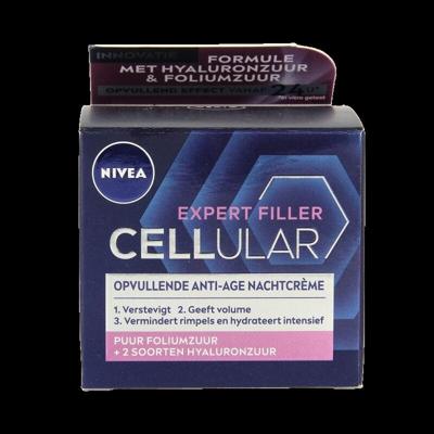 Nivea CELLular Expert Filler Opvullende Anti-Age Nachtcrème Nivea CELLular Expert Filler Opvullende Anti-Age Nachtcrème