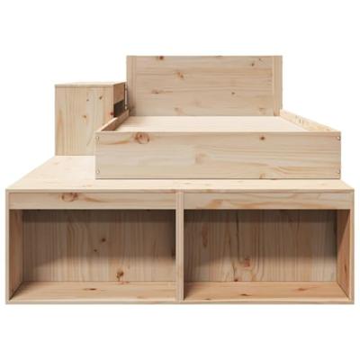 Bedframe zonder matras massief grenenhout 90x200 cm