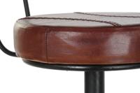 Kruk DKD Home Decor 45 x 46 x 118 cm Zwart Metaal Bruin - thumbnail