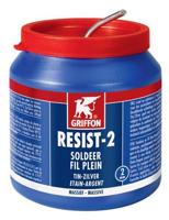 Griffon Resist-2® Draadsoldeer Tin/Zilver 97/3 Massief | Ø 2.0 mm Pot | 500 g - 1236290 - thumbnail