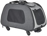 TRIXIE REISMAND TROLLEY ZWART / LICHTGRIJS 67X34X43 CM - thumbnail