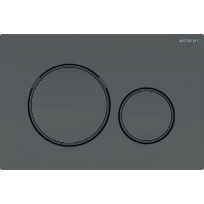 Bedieningsplaat Geberit Sigma 20 2-Toets Spoeling Easy-To-Clean Mat Zwart Bedieningsplaat Geberit Sigma 20 2-Toets Spoeling Easy-To-Clean Mat Zwart