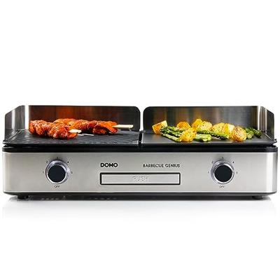 Genius tafelbarbecue - DOMO - DO9259G - 2 kookzones - Regelbare thermostaat - 2400 W