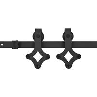 Schuifdeur met beslag 95x210 cm massief grenenhout - thumbnail