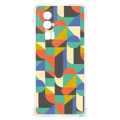 Xiaomi Poco F5 Pro Doorzichtige Silicone Hoesje Funky Retro Xiaomi Poco F5 Pro Doorzichtige Silicone Hoesje Funky Retro