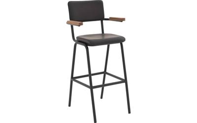 Goossens Barstoel Chaplin, Met arm Goossens Barstoel Chaplin, Met arm