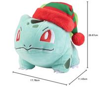 Pokemon Pluche - Bulbasaur with Christmas Hat - thumbnail