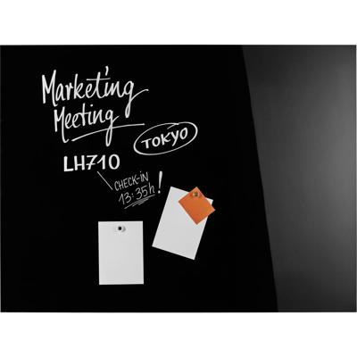 magnetoplan 13404012 Glazen magneetbord (b x h) 1200 mm x 900 mm Zwart