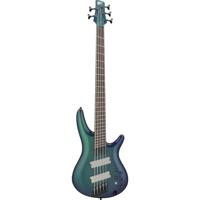 Ibanez SRMS725 Bass Workshop Blue Chameleon 5-snarige multi-scale elektrische basgitaar - thumbnail