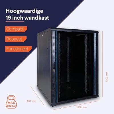 DSI 22U serverkast met glazen deur - DS8022 server rack