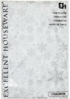 Tafelkleed flanel 130 x 180 cm zilver - thumbnail