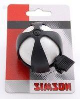 Simson fietsbel sport wit-zwart op kaart - thumbnail