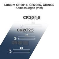 Camelion cr lithium button cell set (3x2 pieces) - thumbnail