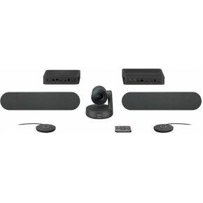 Logitech Rally Plus Ultra-HD Modulair 4K-videoconferentiesysteem 3840 x 2160 Pixel Standvoet Logitech Rally Plus Ultra-HD Modulair 4K-videoconferentiesysteem 3840 x 2160 Pixel Standvoet