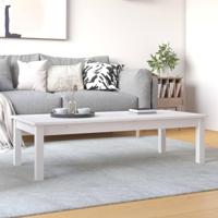 Salontafel 110x50x30 cm massief grenenhout wit - thumbnail