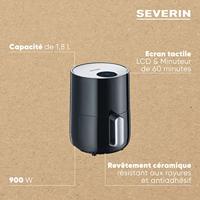 Severin FR2445 Hete Lucht Friteuse 2000W 5L Zwart/Zilver - thumbnail