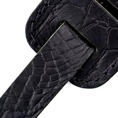 Richter 1488 Raw II Contour Croc Black gitaarband Richter 1488 Raw II Contour Croc Black gitaarband