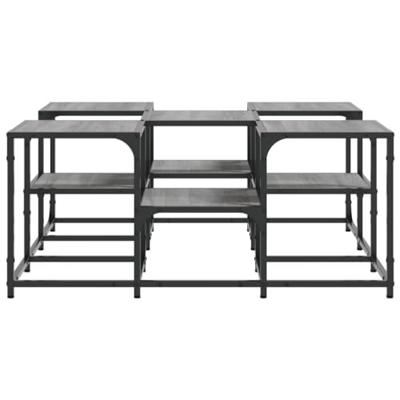 Salontafel 91x91x40 cm bewerkt hout grijs sonoma eikenkleurig Salontafel 91x91x40 cm bewerkt hout grijs sonoma eikenkleurig