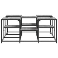 Salontafel 91x91x40 cm bewerkt hout grijs sonoma eikenkleurig - thumbnail