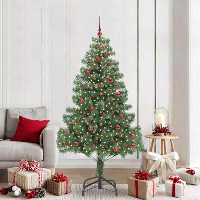 VidaXL Kerstboom met 300 led met standaard groen 210 cm pvc