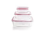 Set van stapelbare en luchtdichte voedselcontainers Ibili 754750 - thumbnail