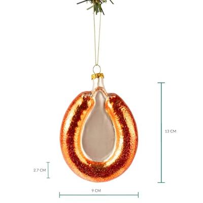 Nordic Light Kerstbal Rookworst 13 cm - thumbnail