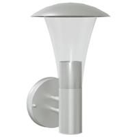 Buitenwandlamp roestvrij staal zilverkleurig - thumbnail