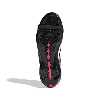 adidas Predator League FT Gras Voetbalschoenen (FG) Kids Zwart Wit Rood