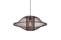 GOOD&MOJO Hanglamp 'Maui' Bamboe, 70cm, kleur Burgundy - thumbnail