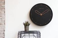 NeXtime NE-3197ZW Wandklok Dia. 35 Cm, Polyresin, Zwart - thumbnail