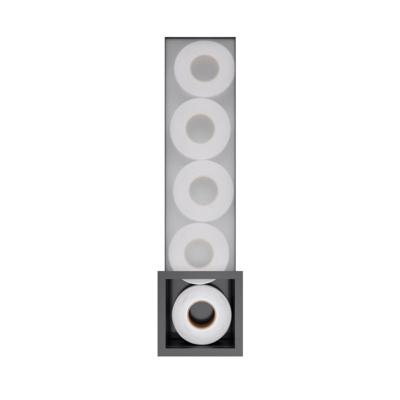 Hotbath &More Inbouw Reserverolhouder voor 6 Rollen - 74 x 209 x 14 cm - V06
