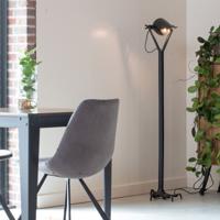 Dutchbone Vloerlamp 'Falcon' 137cm, kleur Zwart - thumbnail