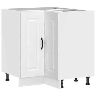 Hoekkeukenonderkast Kalmar bewerkt hout wit Hoekkeukenonderkast Kalmar bewerkt hout wit