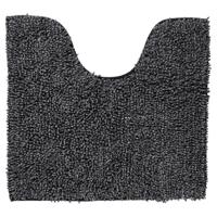 Toiletmat Sealskin Misto Chenille Katoen 60x55 cm Zwart - thumbnail