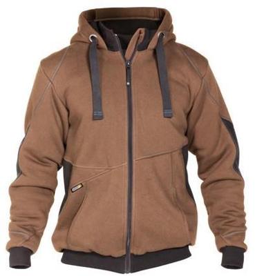 DASSY sweatshirt jas pulse bruin/antraciet s