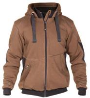 DASSY sweatshirt jas pulse bruin/antraciet s - thumbnail