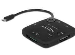 Delock 65529 Externe geheugenkaartlezer USB-A Zwart