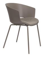 ZILT Eetkamerstoel 'Elam' kleur Grijs - thumbnail