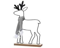 Decoratie Rendier Metaal 29cm - thumbnail