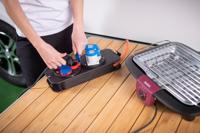 Camping Verdeelkast met stekker / stroomverdeler 16A voor camping en permanent gebruik buitenshuis IP44 (caravan-stroomverdeler 1,50 m kabel in oranje) - thumbnail